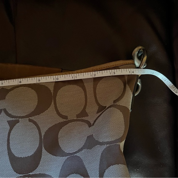 COACH Signature C Design Leather Trimmed Bucket Bag/Purse, Excellent condition. - Picture 10 of 11